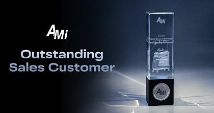 Награда Outstanding Sales Customer от AMI 