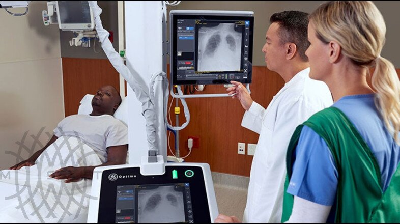 GE HealthCare Optima XR240amx палатный цифровой рентгеновский аппарат